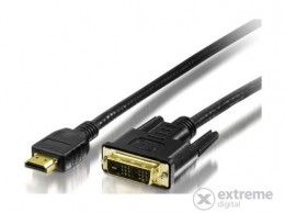 EQUIP HDMI - DVI kábel, aranyozott, 2m