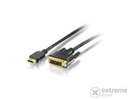 EQUIP HDMI - DVI kábel, aranyozott, 3m