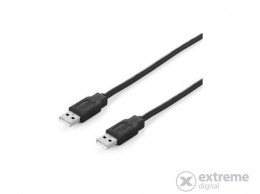 EQUIP USB 2.0 A-A kábel, apa/apa, duplán árnyékolt, 3m