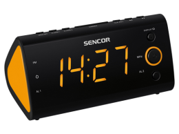 SENCOR SCR 170 ébresztőórás, narancssárga LED kijelző