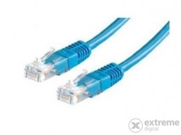 ROLINE UTP CAT5e patch kábel 0,5m, kék