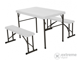 LIFETIME 107cm-es összecsukható szett (asztal + 2pad)