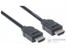 Manhattan 306119 HDMI-apa/HDMI-apa 1,8m-es fekete HDMI 1.4 kábel