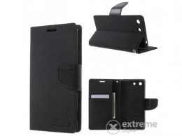 MERCURYCASE Mercury Canvas Diary álló tok Sony Xperia M5 készülékhez, fekete