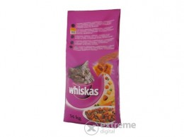 Whiskas száraz macskaeledel, csirke+májas falat, 14kg (AG670)