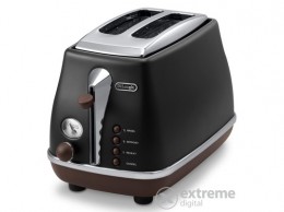 DELONGHI Iconia Vintage CTOV2103.BK Kenyérpirító fekete
