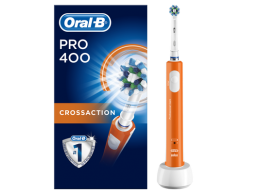 Oral-B Pro 400 D16.513 Elektromos fogkefe CrossAction fejjel, narancssárga