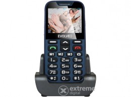 EVOLVEO EasyPhone EP600 kártyafüggetlen mobiltelefon idősek számára, Blue