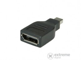 ROLINE mini DisplayPort F/M adapterkábel, fekete