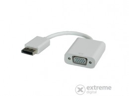 ROLINE Displayport VGA M/F v1.2 adapterkábel, fehér