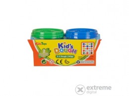 Kid`s Toys Kék és zöld tégelyes gyurma, 2x140 g