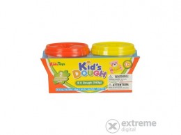 Kid`s Toys Piros és sárga tégelyes gyurma, 2x140 g