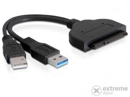 Delock 61883 SATA 22 pin > USB 3.0-A apa + USB 2.0-A apa konverter