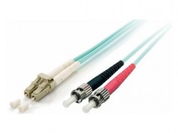EQUIP 255218 LC/ST Optikai Fiber Patch kábel, OM3, 20m