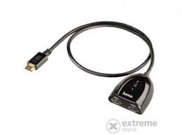 Hama aranyozott HDMI közösítő, 2be-1ki