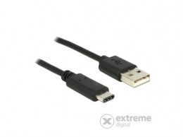 Delock USB 2.0 Type-A apa / USB 2.0 Type-C apa kábel, 0.5m