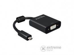 Delock HDMI-micro D apa / VGA anya átalakító (audió funkcióval)