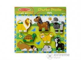 Melissa and Doug Melissa & Doug Készségfejlesztő játék, Könnyen megfogható puzzle, kis kedvencek