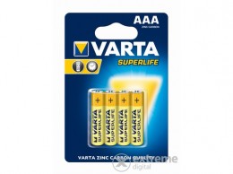 Varta Superlife R03 AAA mikró szén-cink elem, 4db