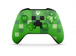 Microsoft Xbox One vezeték nélküli kontroller Minecraft collection - Creeper, zöld