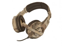 Trust GXT 310D gamer mikrofonos fejhallgató, desert camo