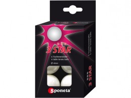 SPONETA 3 star pingpong labda, 6 db