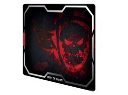 Spirit of Gamer Egérpad - SMOKEY SKULL Red (430 x 320 x 3mm; piros)
