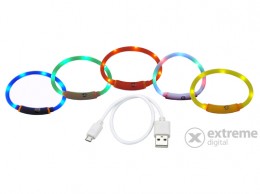 GLOBAL CF930-G univerzális láthatósági LED karika, 30 cm-es, zöld