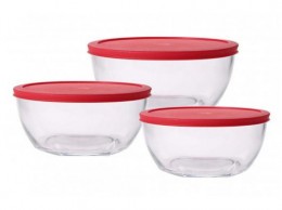 BERGNER BG-5723 üveg keverőtál készlet, 3 részes