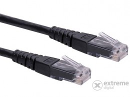 Wiretek UTP CAT5E patch kábel, 1m (fekete)