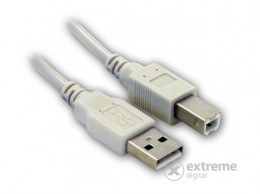 Wiretek USB A-B kábel, 5m (apa/apa)