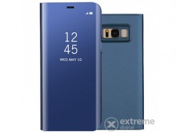 GIGAPACK Smart View Cover álló bőr tok Samsung Galaxy S8 (SM-G950) készülékhez, kék