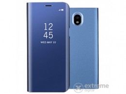 GIGAPACK Smart View Cover álló bőr tok Samsung Galaxy J5 (2017) SM-J530 EU készülékhez, kék