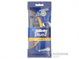 GILLETTE Blue II Plus Chromium eldobható férfi borotva, 5 db