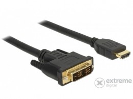 Delock 85584 DVI 18+1 - HDMI átalakító kábel, 2m, fekete