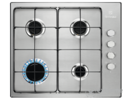 ELECTROLUX KGS6404SX Beépíthető gáz főzőlap, 60 cm