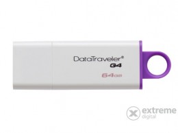 Kingston DataTraveler Generation 4 (DTIG4) 64GB USB3.0 pendrive, lila-fehér
