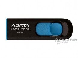 ADATA UV128 32GB USB 3.0 pendrive, fekete-kék (AUV128-32G-RBE)