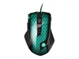 Sharkoon Drakonia Gamer egér, pikkely mintás