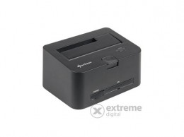 Sharkoon QuickPort Combo U3 2,5"-3,5", Sata/IDE merevlemez dokkoló (4044951011797)