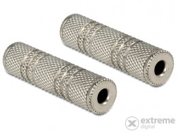 Delock 65547 audio sztereo jack 3,5mm csatlakozó > sztereo jack 3,5mm jack 3 pin adapter