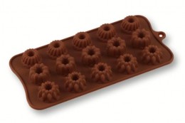 Minikuglóf mintás szilikon bon bon készítő forma