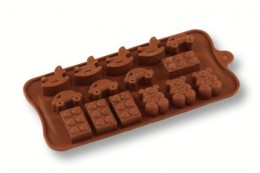 Lego és játékok bonbon forma 4 -féle mintával