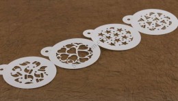 4 -féle helyes mintás stencil muffinra, kekszre