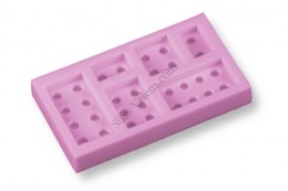 Nagy méretű Lego kockák szilikon fondant formázó