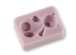 Játékmaci fondant szilikon forma