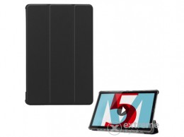 GIGAPACK Trifold álló, bőr oldalra nyíló tok Huawei MediaPad M5 10,8" készülékhez, fekete