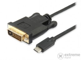 EQUIP USB-C/DVI-D Dual-Link apa/apa kábel, 1,8m (133468)