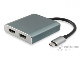 EQUIP USB-C/2xHDMI átalakító, apa/anya (133464)