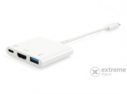 EQUIP USB-C/HDMI,USB-A, USB-C átalakító, apa/anya (133461)